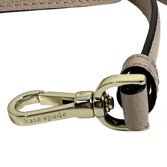 Kate Spade Adjustable Dusty Pink Leather Replacement Strap Gold Tone Hardware - Picture 2 of 4